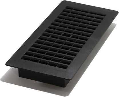 Decor Grates PL410-BLK 4-Inch by 10-Inch Plastic Floor Register by DecorGrates