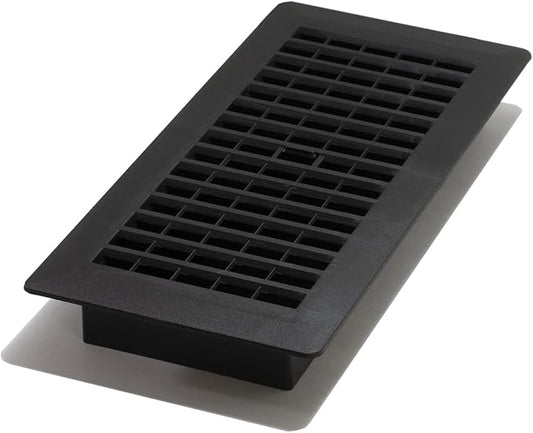 Decor Grates PL410-BLK 4-Inch by 10-Inch Plastic Floor Register by DecorGrates