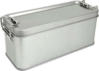 Tin Containers With Lids by Unknown