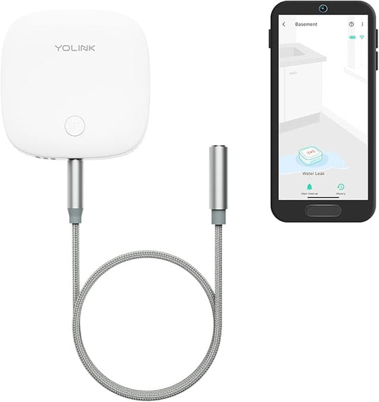 YoLink Water Leak Sensor 2, 1/4 Mile World's Longest Range Smart Home Water by YoLink