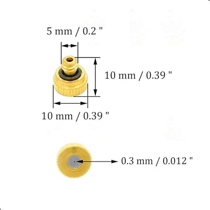 10Pcs Brass Misting Nozzle - Image 2