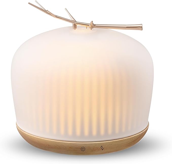 mimicat Quiet Aromatherapy Diffuser Glass: 230ML Ultrasonic Cool Mist Scent by mimicat