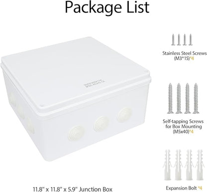 LeMotech Junction Box, ABS Plastic IP65 Waterproof and Dustproof, Universal - Image 8