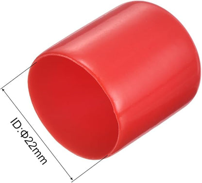 uxcell 20pcs Rubber End Caps 22mm ID Vinyl Round Tube Bolt Cap Cover Thread - Image 3