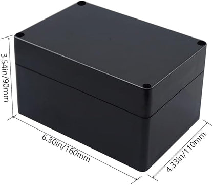 Project Box IP65 Waterproof Junction Box ABS Plastic Black Electrical Boxes DIY - Image 2