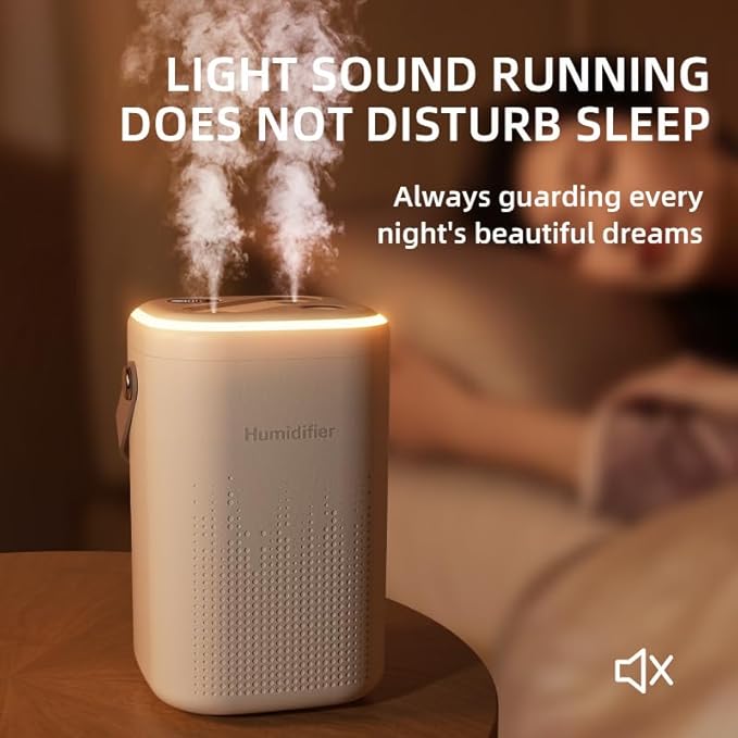 Humidifier for Bedroom 1.3l Plug In Easy Clean Humificador Smart Portable Air - Image 5