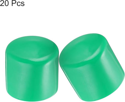 uxcell 20pcs Rubber End Caps 35mm ID Vinyl PVC Round Tube Bolt Cap Cover Screw - Image 2