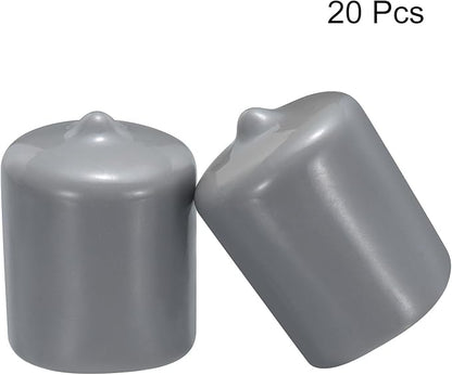 uxcell 20pcs Rubber End Caps 22mm ID Vinyl PVC Round Tube Bolt Cap Cover Screw - Image 2