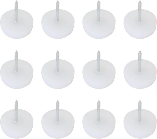60PCS Chair Table Leg Protectors 14mm Plastic Cap Sliding Flat Nails Anti by ITROLLE