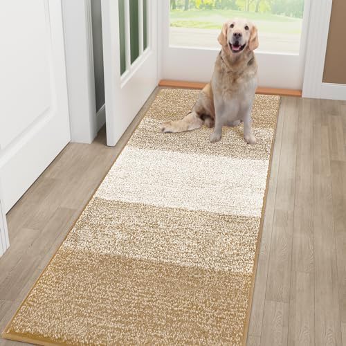 Smiry Dog Door Mat for Muddy Paws, Absorbs Moisture and Dirt, Low-Profile by Smiry
