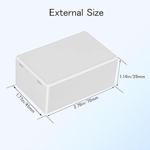 Project Box 8 Pieces Electrical Box Small Junction Box ABS Plastic Enclosure - Image 3