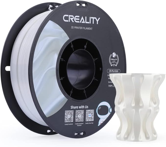 Creality PLA Filament 1.75mm, Shiny and Smooth, High Gloss Silk PLA, Silk by Creality