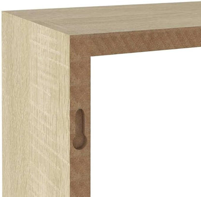vidaXL Set of 3 Sonoma Oak Wall Cube Shelves - Image 6