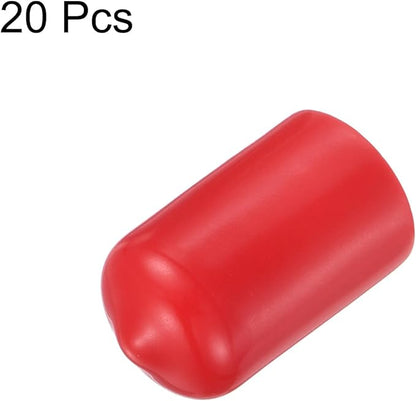 uxcell 20pcs Rubber End Caps 12.5mm ID Vinyl Round Tube Bolt Cap Cover Thread - Image 2