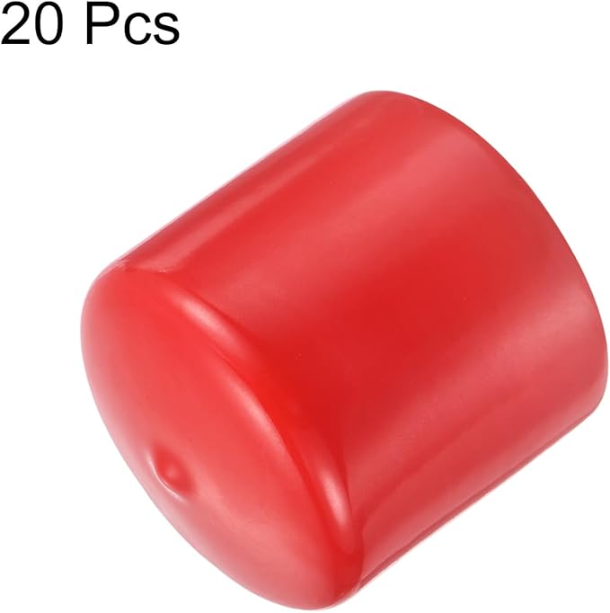 uxcell 20pcs Rubber End Caps 45mm ID Vinyl Round Tube Bolt Cap Cover Thread - Image 2