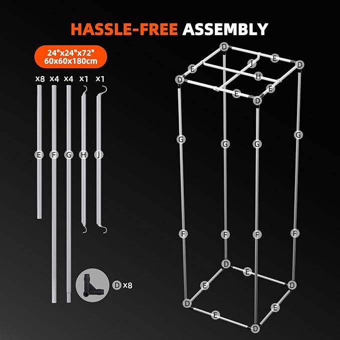 Spider Farmer 2x2x6 Grow Tent 2025 New, - Image 8