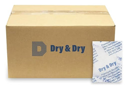 Dry & Dry 20 Gram Silica Gel Packets Desiccants, Silica Packets by DryDry