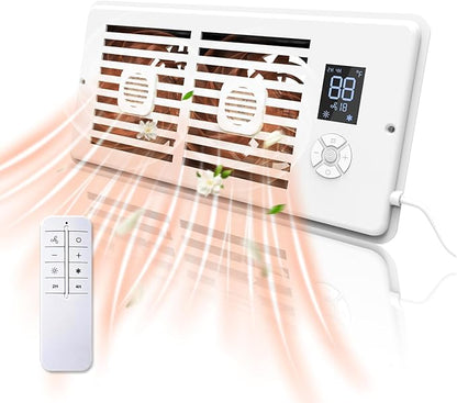 Register Booster Fan, 10-Speed Smart Thermostat AC Vent Fan - Image 2