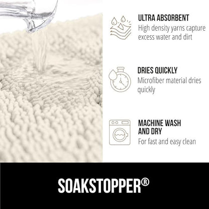 GORILLA GRIP SOAKSTOPPER Dog Door Mat, 48x30 Machine Washable Rug Absorbent - Image 4