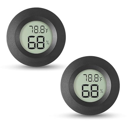 Atogou 2-Pack Mini Hygrometer & Thermometer, Indoor Outdoor Digital Humidity by ATOGOU