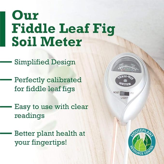 Houseplant Resource Center Fiddle Leaf Fig 3-in-1 Soil Moisture Meter - Image 6