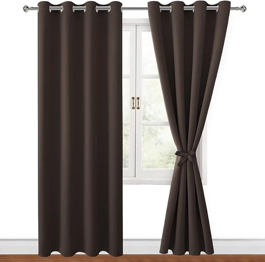 Hiasan Blackout Curtains for Bedroom, 52 x 96 Inches Long by Hiasan