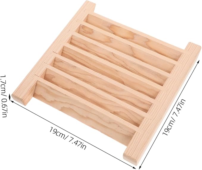 jojofuny Sauna Room Air Vent Grille Panel Humidity Control Wooden Louver - Image 2