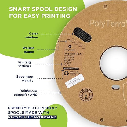 Polymaker Matte PLA Filament Fossil Grey 1.75mm 1kg 3D Printing Filament - Image 9