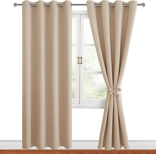 Hiasan Blackout Curtains for Bedroom, 52 x 96 Inches Long by Hiasan