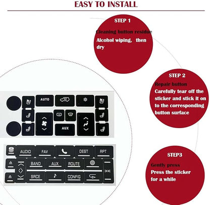 AC & Radio Button Repair Stickers Compatible - Image 5