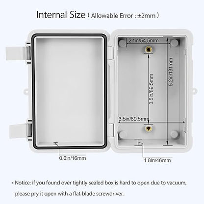 Junction Box, ABS Plastic, IP65 Waterproof Dustproof Universal Electrical - Image 4