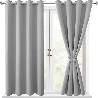Hiasan Blackout Curtains for Bedroom, 52 x 54 Inches Long by Hiasan