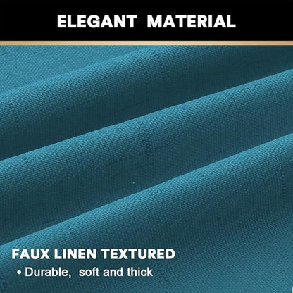 PrinceDeco Blackout Curtains 84 Inches Length 2 Panels Set 100% Blackout - Image 4