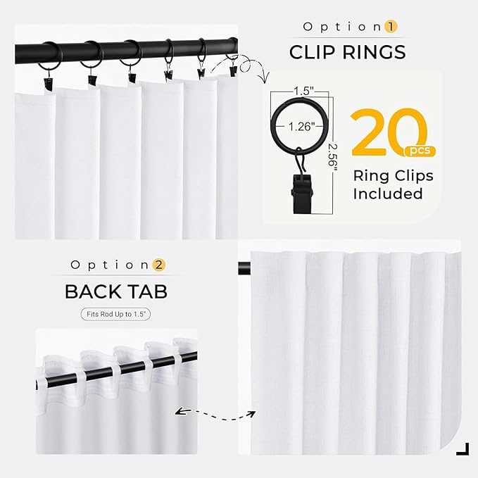 INOVADAY Thermal Sliding Door Curtains 100% Blackout Curtains - Image 4