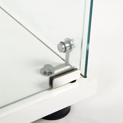 Yoluckea 3 Shelves Glass Display Cabinet - Image 9