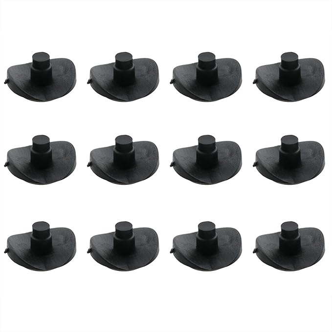 HJGarden 20pcs 3/4" Coved Stem Natural Bumper Glide Black Increased by HJGarden