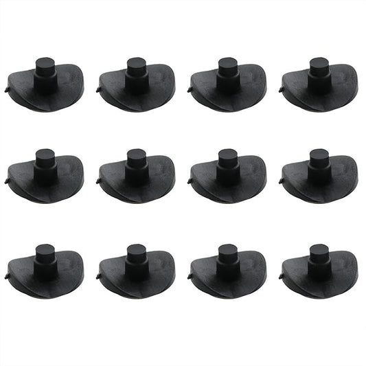 HJGarden 20pcs 3/4" Coved Stem Natural Bumper Glide Black Increased by HJGarden