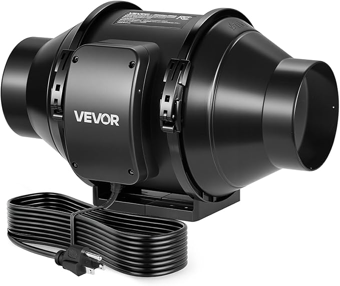 VEVOR Inline Duct Fan, 4-Inch 180 CFM by VEVOR