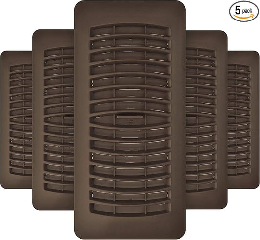 Imperial RG1441 Louvered Plastic Floor Register, 4x10 Inch, 5 Pack by Imperial