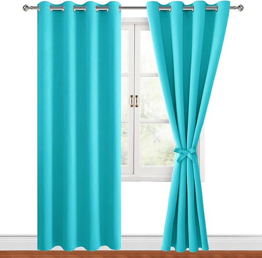 Hiasan Blackout Curtains for Bedroom, 52 x 96 Inches Long by Hiasan