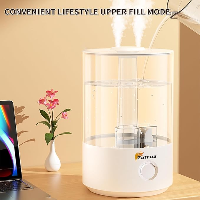 Zatura Dual Spray Large Capacity 5l Humidifier Home Desktop Fog Humidifier - Image 4