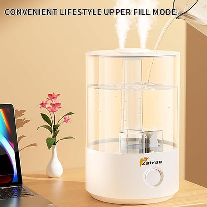 Zatura Dual Spray Large Capacity 5l Humidifier Home Desktop Fog Humidifier - Image 4