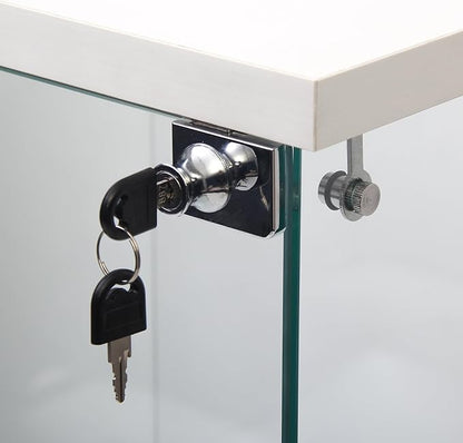 Yoluckea 3 Shelves Glass Display Cabinet - Image 6