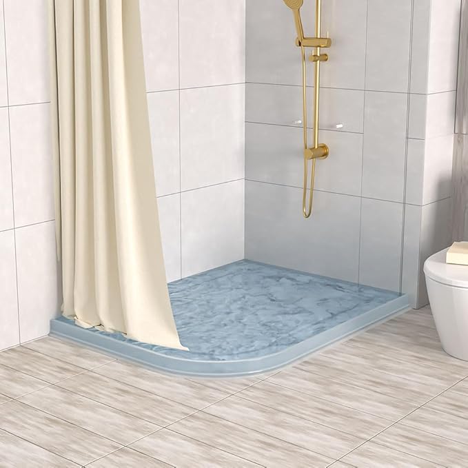 Duzzy 98 Inch Shower Threshold Water Dam, Shower Water Guard to Keep Water in - Image 7