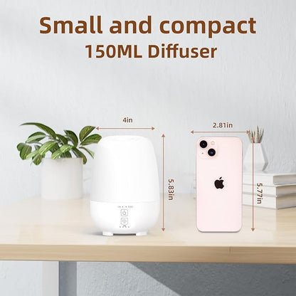 150ML Rechargeable Battery Operated Essential Oil Diffuser, 7-Hour Runtime - Image 4