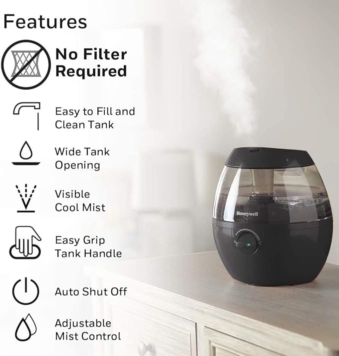 Honeywell HUL520BC MistMate™ Ultrasonic Cool Mist Humidifier, - Image 5
