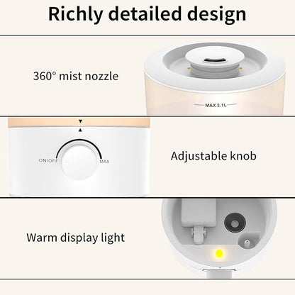 Humidifiers for Bedroom, Cool Mist Top Fill Diffuser - Image 2