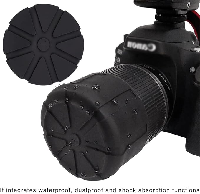 Camera Lens Cap SLR Camera Silicone Protector Cap Dustproof Lens Cover - Image 4