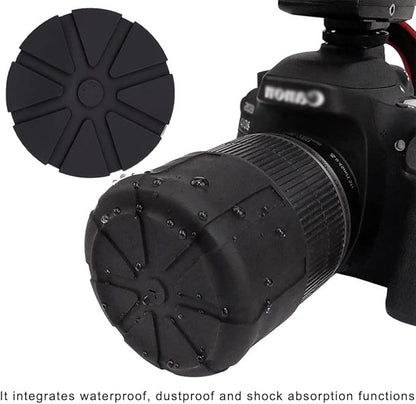Camera Lens Cap SLR Camera Silicone Protector Cap Dustproof Lens Cover - Image 4