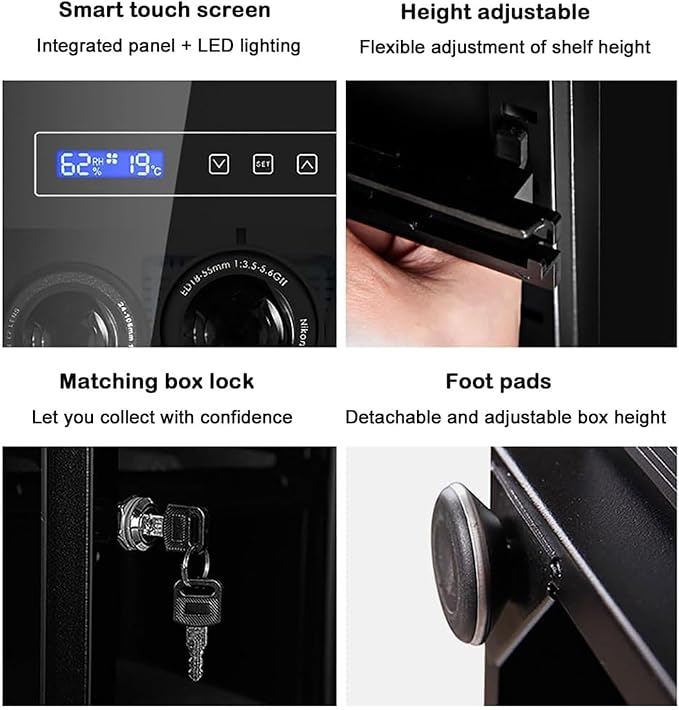 100L Camera Drying Cabinet, Digital Control Electronic Dry Box, 25-60RH - Image 7